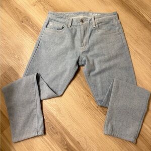 AG Adriano Goldschmied Men's Light Blue Straight Jeans